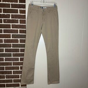 BKE Jake Straight Pants 28L Beige Khaki Casuals Chino Pockets Mid Rise
